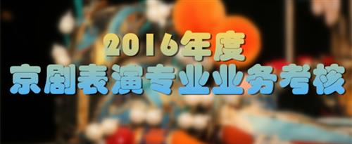 美女日逼逼网站国家京剧院2016年度京剧表演专业业务考...